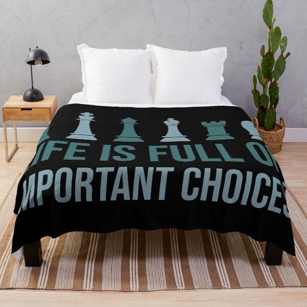 Item preview, Funny Life Is Full Of Important Choices - Chess designed and sold by Heedee Design.