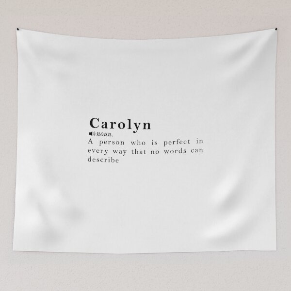 Item preview, Carolyn Name Definition Meaning designed and sold by peachyline.