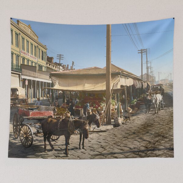 Item preview, French Market in New Orleans, in the year 1906 designed and sold by Sanna Dullaway.
