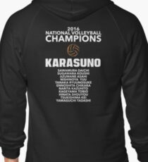 Karasuno Champions Zipped Hoodie