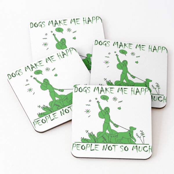 Item preview, DOGS MAKE ME HAPPY, PEOPLE NOT SO MUCH designed and sold by YAITPSTORE.