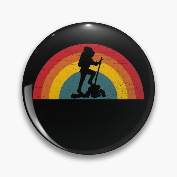 Item preview, Backpacker Hiker - Vintage Half Circle Sunset designed and sold by HeatherPore.