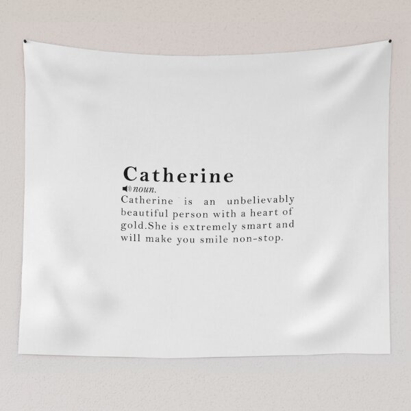 Item preview, Catherine Name Definition Meaning designed and sold by peachyline.
