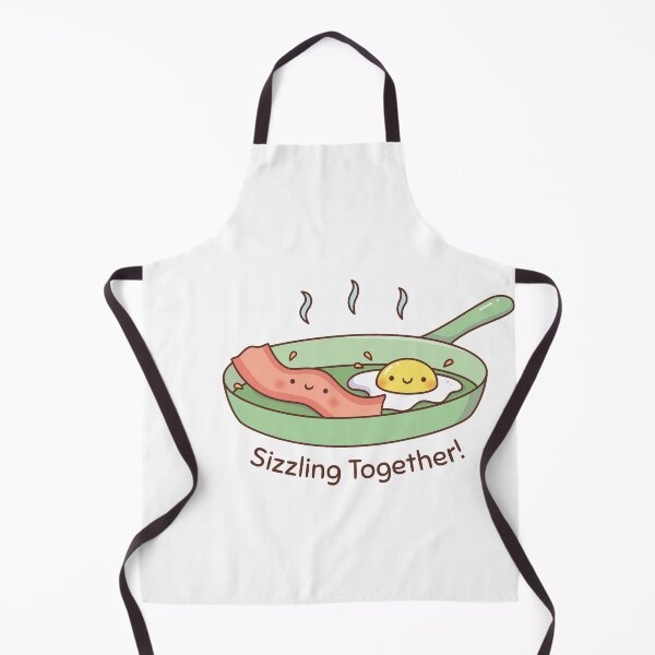 Item preview, Cute Bacon and Egg Sizzling Together on Frying Pan designed and sold by rustydoodle.