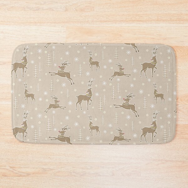 Item preview, Rudolph Classy Champagne, Gold Reindeer Star Pattern Digital Illustration designed and sold by AlmightyClaire.