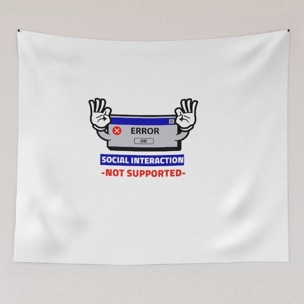 Item preview, Social Interaction Not Supported designed and sold by sketchypages.