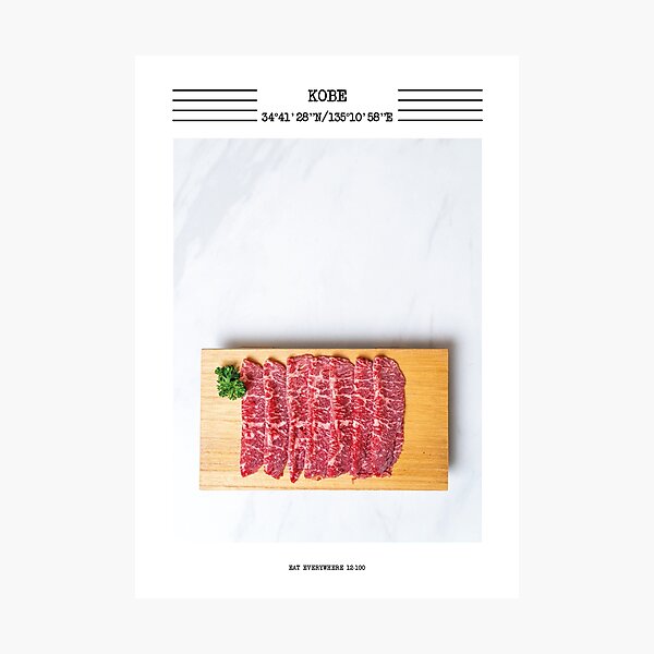 Item preview, Eat Everywhere Kobe - Travel - Poster designed and sold by Bee-TouristShop.