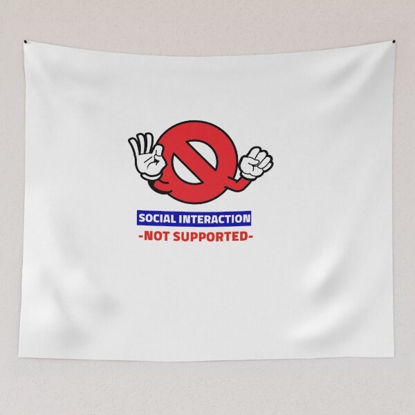 Item preview, Social Interaction Not Supported designed and sold by sketchypages.