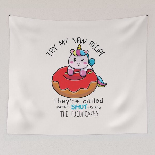 Item preview, try my new recipe they're called shut the fucupcakes -Funny - recipe- Baking  designed and sold by Hannah  Pillic.
