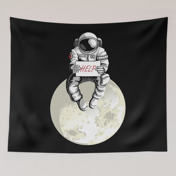 Item preview, Astronaut Stranded On The Yellow Moon designed and sold by Noverda Nawarizka Prabowo.