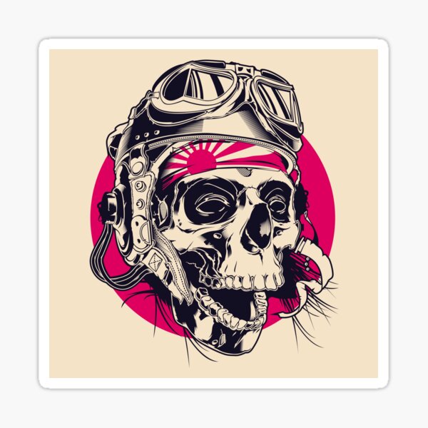 Item preview, Skull Pilot designed and sold by MisterGooseShop.