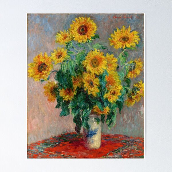 Item preview, Claude Monet - Bouquet of Sunflowers 1881 designed and sold by HistoryRestored.