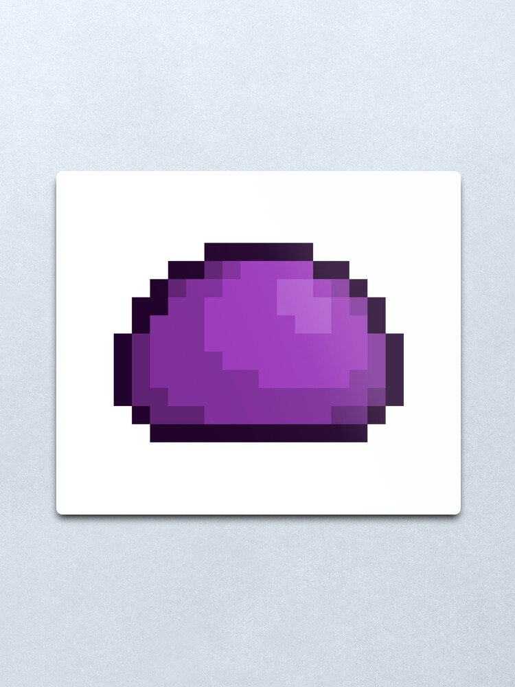 Lamina Metalica Terraria Slime Morado De Bonbonpup Redbubble