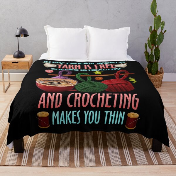 Item preview, In My Dream World Yarn Is Free Coffee Is Healthy And Crocheting designed and sold by Charles Brian.
