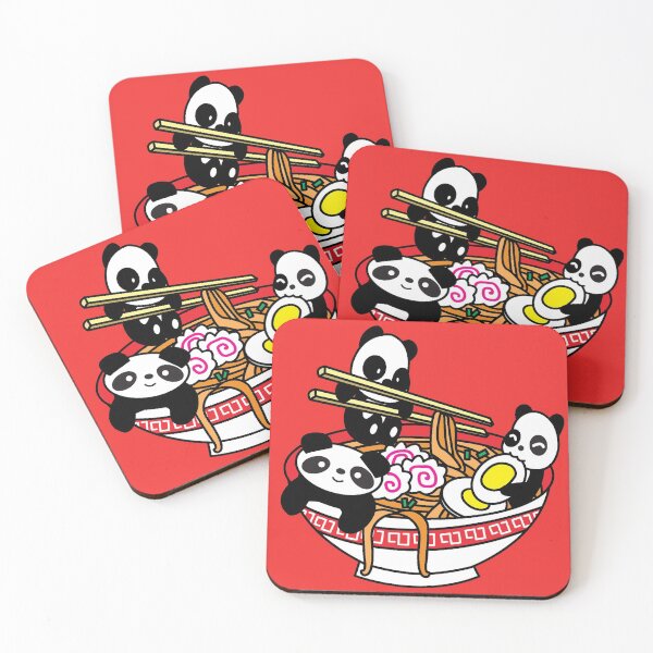 Item preview, Cute Kawaii Panda Eating Ramen Noodles designed and sold by YueHeng Creates ⭐⭐⭐⭐⭐.