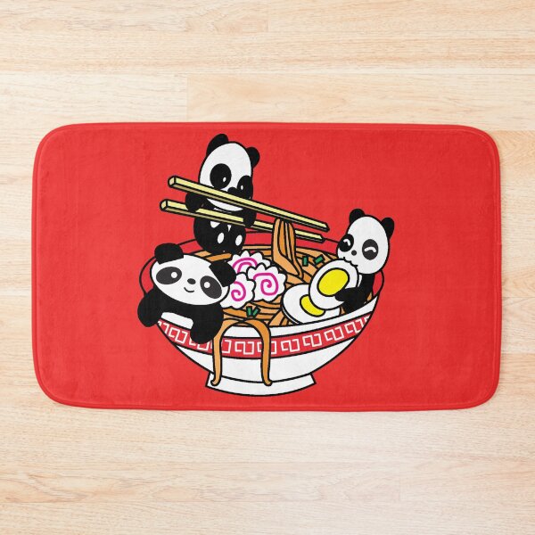 Item preview, Cute Kawaii Panda Eating Ramen Noodles designed and sold by YueHeng Creates ⭐⭐⭐⭐⭐.