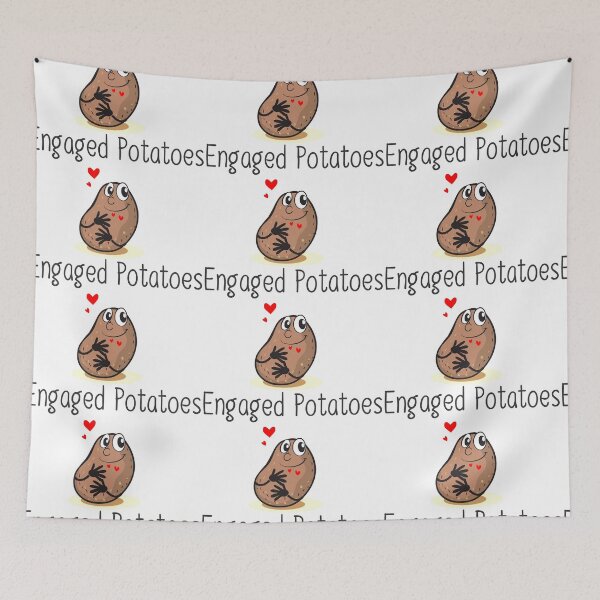 Item preview,  Engaged Potatoes-funny potate designed and sold by benkaza01.