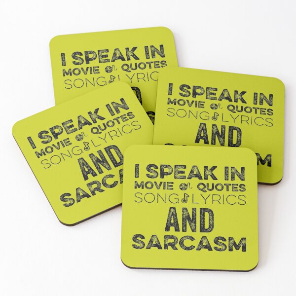 Item preview, I Speak In Movie Quotes Song Lyrics And Sarcasm designed and sold by FurioInc.