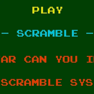 Artwork thumbnail, SCRAMBLE by ARCADEWEAR.IT