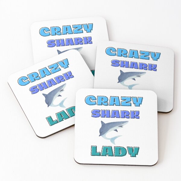 Item preview, Crazy Shark Lady designed and sold by LucianaArts.
