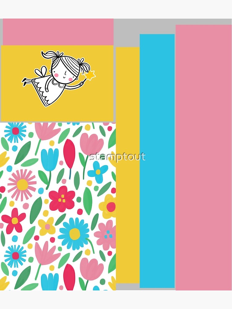 Thumbnail 3 of 3, Backpack, Fairy Swarm fairies flying with fairy wings and wands designed and sold by stamptout.