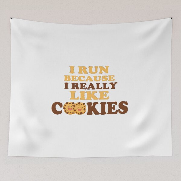 Item preview, I Run Because I Really Like Cookies designed and sold by DevMetal.