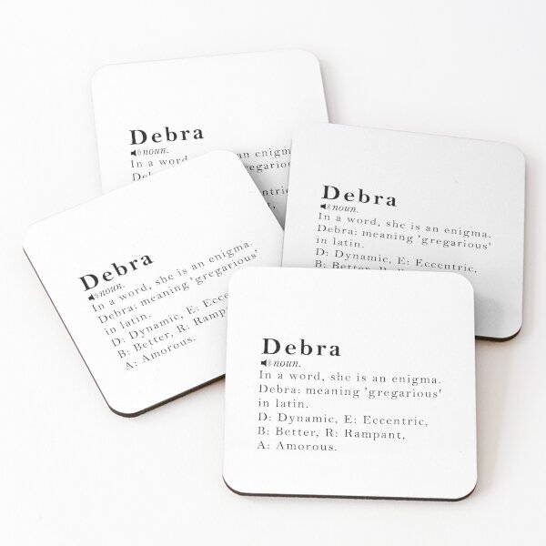 Item preview, Debra Name Definition Meaning designed and sold by peachyline.