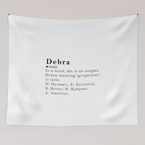 Item preview, Debra Name Definition Meaning designed and sold by peachyline.