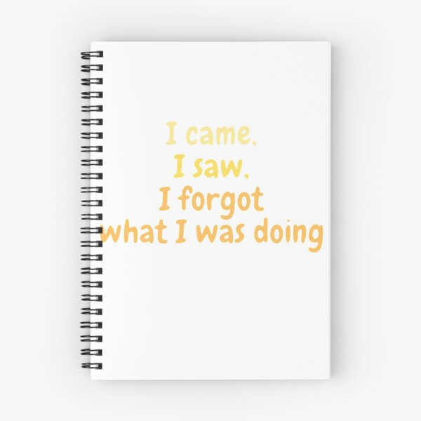 Item preview, i came i saw and i forgot designed and sold by JocelynCrafts.