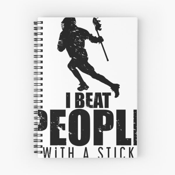 Item preview, I Beat People With a Stick Lacrosse LAX Player designed and sold by paytex231.