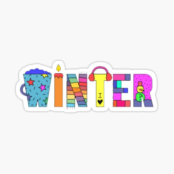 Beautiful winter Sticker
