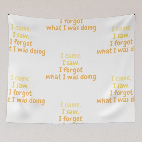 Item preview, i came i saw and i forgot designed and sold by JocelynCrafts.