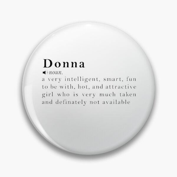 Item preview, Donna Name Definition Meaning designed and sold by peachyline.