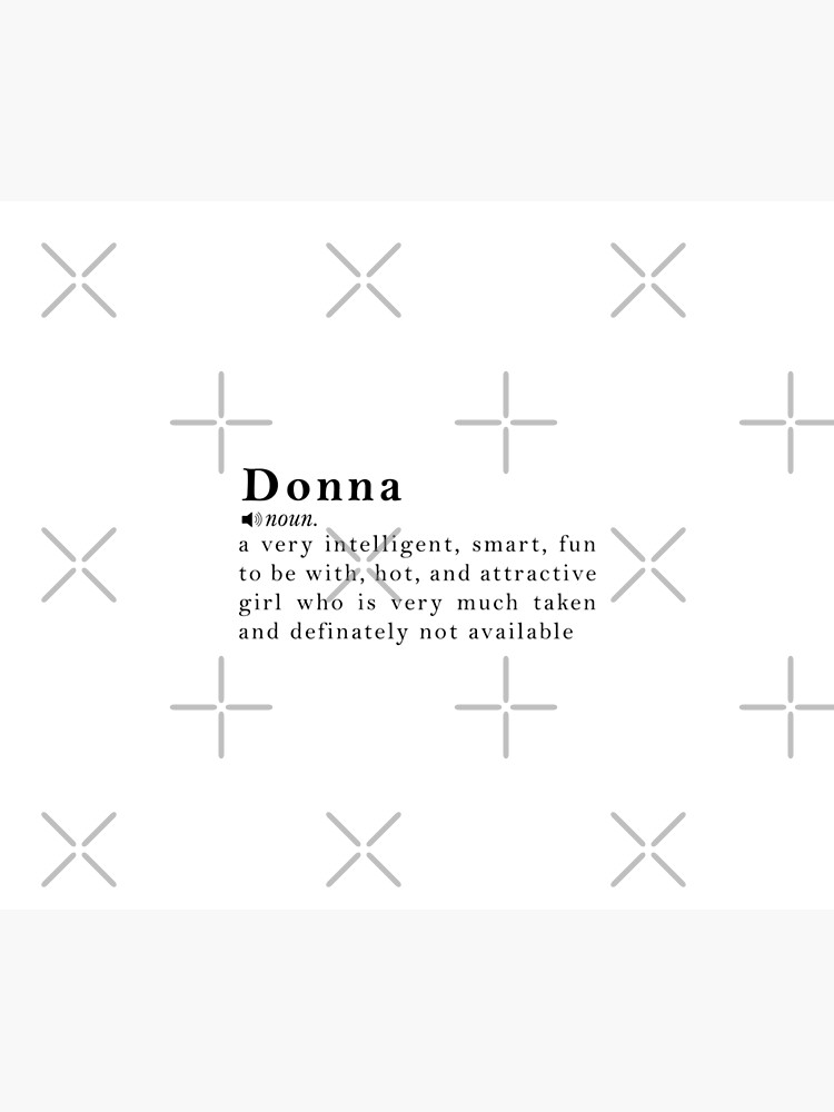 Donna Name Definition Meaning | Throw Blanket