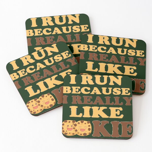 Item preview, I Run Because I Really Like Cookies designed and sold by DevMetal.