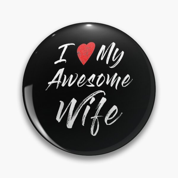 Item preview, Marriage Shirt I Love My Awesome Wife Heart Men Women Funny designed and sold by Laren-Fashion.