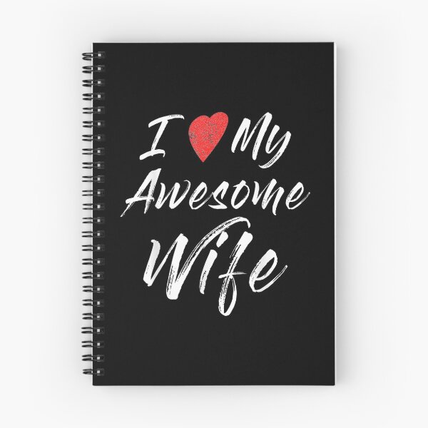 Item preview, Marriage Shirt I Love My Awesome Wife Heart Men Women Funny designed and sold by Laren-Fashion.