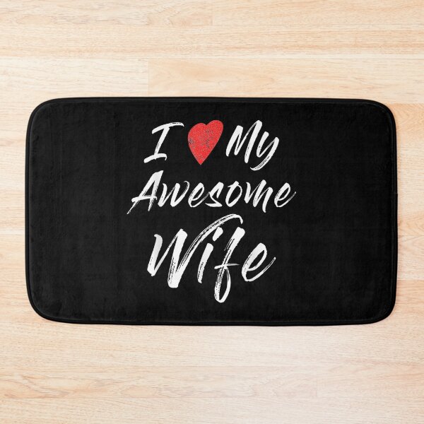 Item preview, Marriage Shirt I Love My Awesome Wife Heart Men Women Funny designed and sold by Laren-Fashion.
