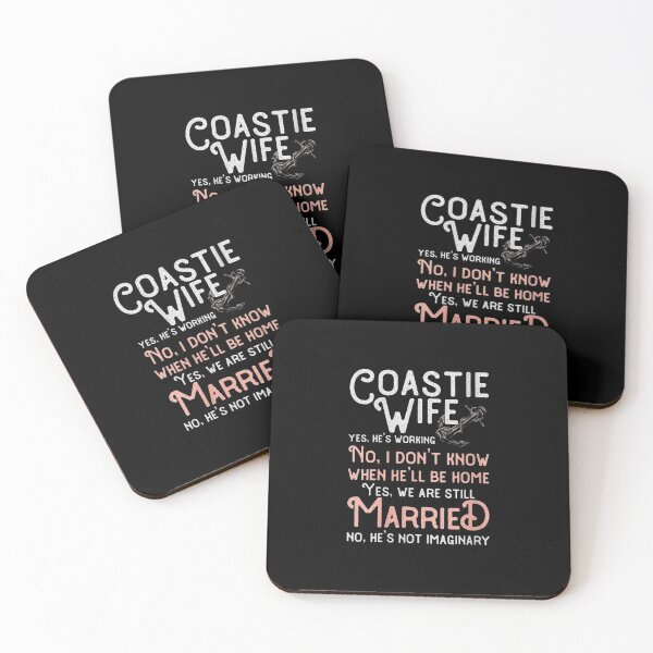Item preview, Womens Coastie Wife US Coast Guard USCG Yes He's Working V-Neck designed and sold by Laren-Fashion.
