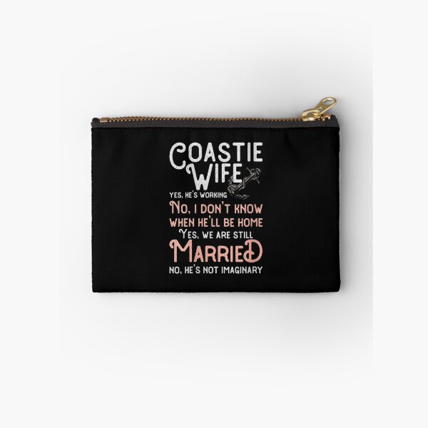 Item preview, Womens Coastie Wife US Coast Guard USCG Yes He's Working V-Neck designed and sold by Laren-Fashion.