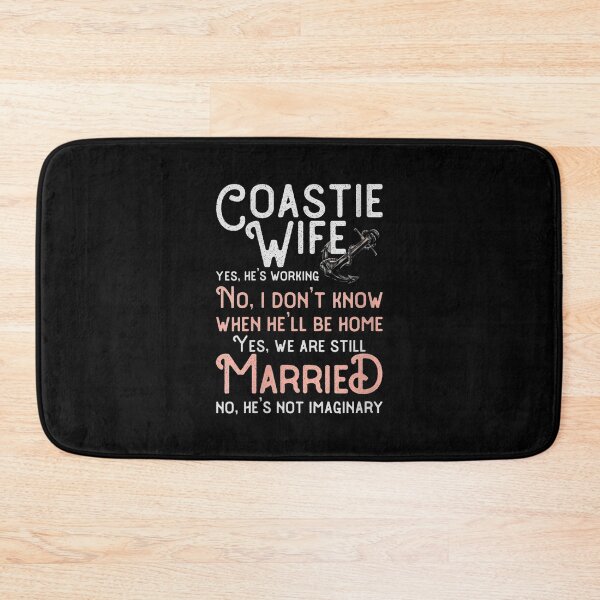Item preview, Womens Coastie Wife US Coast Guard USCG Yes He's Working V-Neck designed and sold by Laren-Fashion.