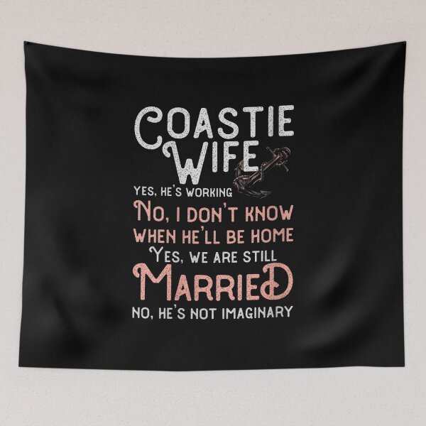 Item preview, Womens Coastie Wife US Coast Guard USCG Yes He's Working V-Neck designed and sold by Laren-Fashion.