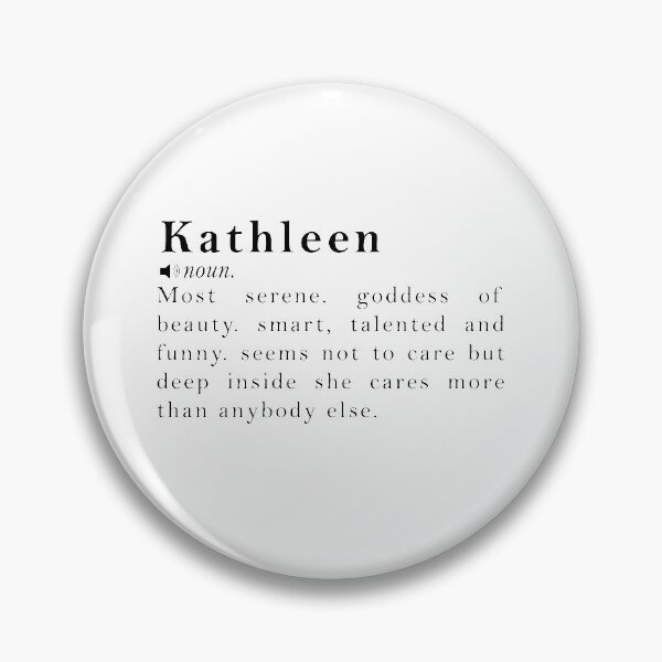 Item preview, Kathleen Name Definition Meaning designed and sold by peachyline.