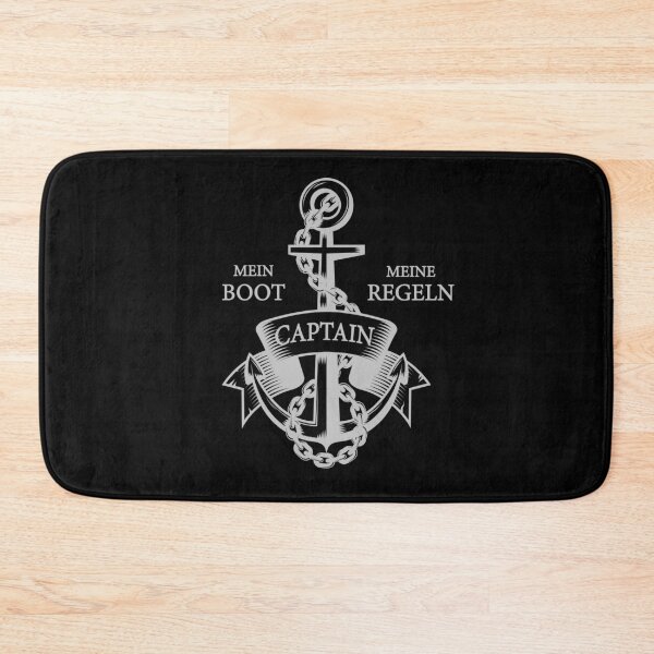 Artikelvorschau, Mein Boot meine Regeln Anker Kapitän Motiv Silhouette Design entworfen und verkauft von InesK-Design.