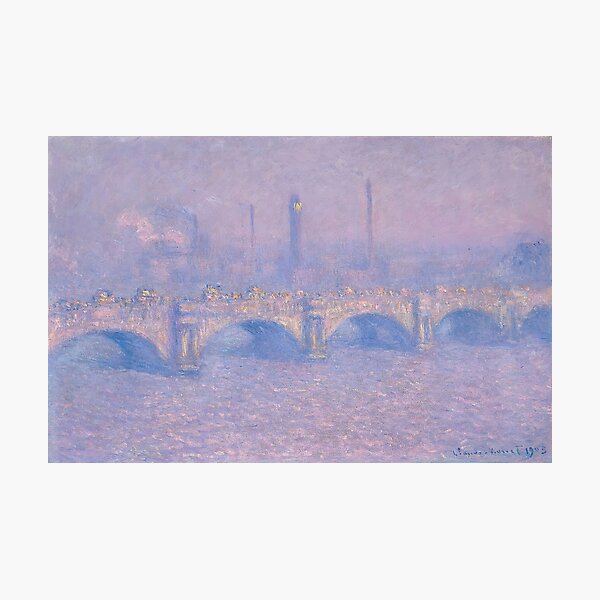 Item preview, Claude Monet - Waterloo Bridge (1903) designed and sold by HistoryRestored.