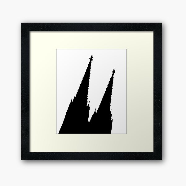 Kölner Dom Schräg Gerahmter Kunstdruck