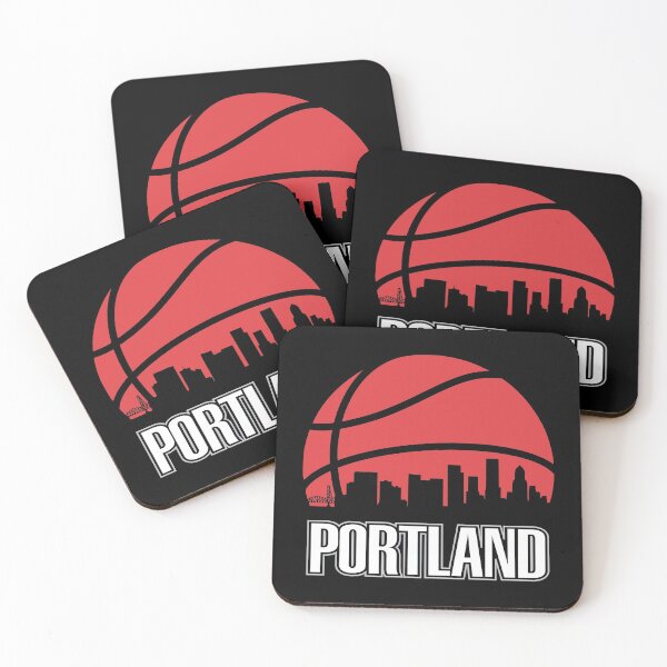 Item preview, Retro Trail Blazers Basketball Portland City Skyline designed and sold by pixeljamz.