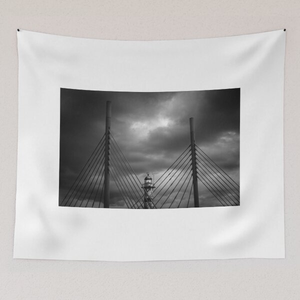 Item preview, lighthouse at night in Malmö Sweden designed and sold by connyM-Sweden.