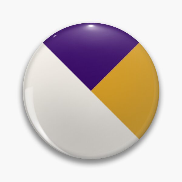 Aperçu de l'œuvre Géométrie tricolore violet jaune créée et vendue par La Chic.