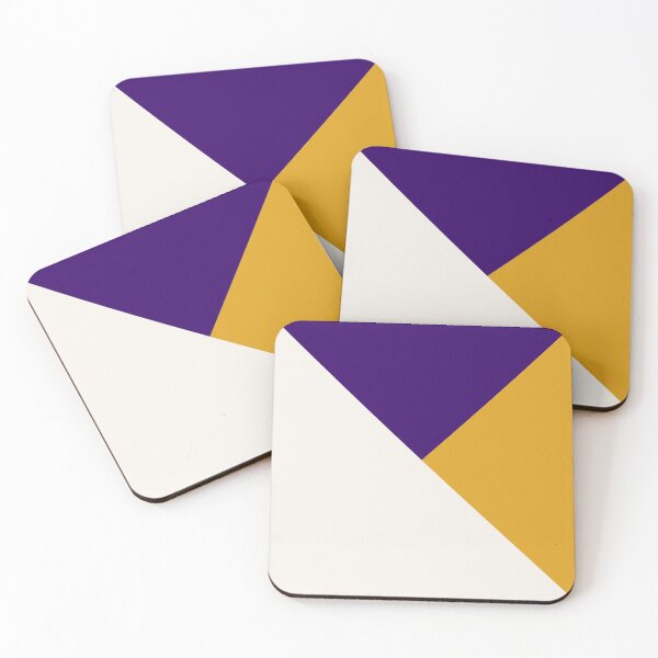 Item preview, Tricolor Geometry Purple Yellow designed and sold by La Chic.